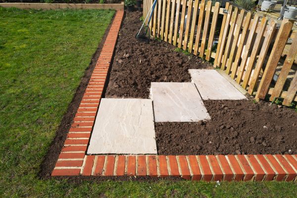Brick Lawn Edging